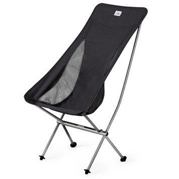 Кресло складное Naturehike Stellaluna L04 CNK2450JJ015, размер L, алюминий, черное 6976023929410 100001977 фото