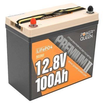 Power Queen LiFePO4 12.8В 100А&bull;г Mini 1280Вт&bull;г Аккумуляторна батарея 99-10033887 фото