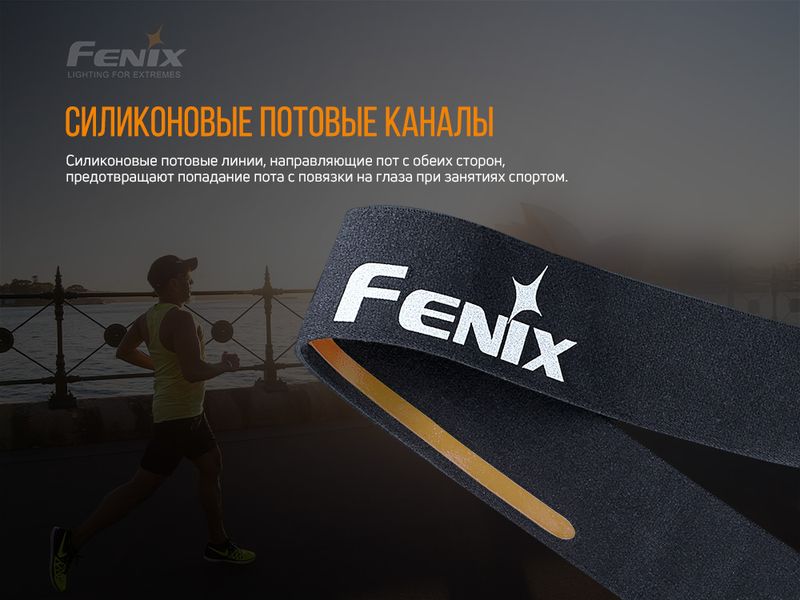 Пов'язка на голову Fenix AFH-10 чорна 64672 фото