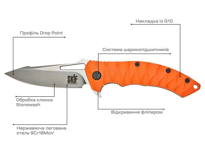 Ніж Skif Shark II SW Orange 421SEOR 17650296 фото