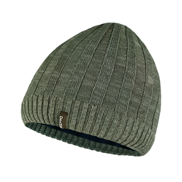 Водонепроницаемая шапка Dexshell Heathered Rib Knit Beanie, onesize (56-58 см), хаки DH32405SSN 999990781 фото