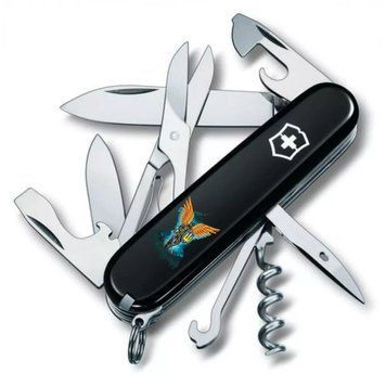 Швейцарский нож Victorinox Climber Ukraine 91 мм Ангел ВСУ (1.3703.3_T1061u) V77552909 фото