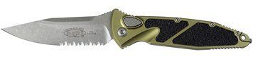 Нож Microtech Socom Elite Auto Drop Point PS Apocalyptic OD Green Полусеррейтор 160A-11APOD 14090781 фото