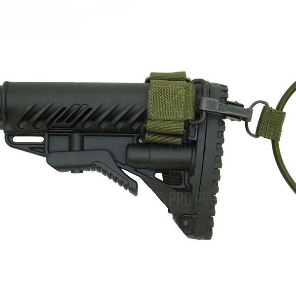 Приклад телескопический с амортизатором FAB Defense для AK 47, песочный SBTK47FK+GLR16 7000456 фото