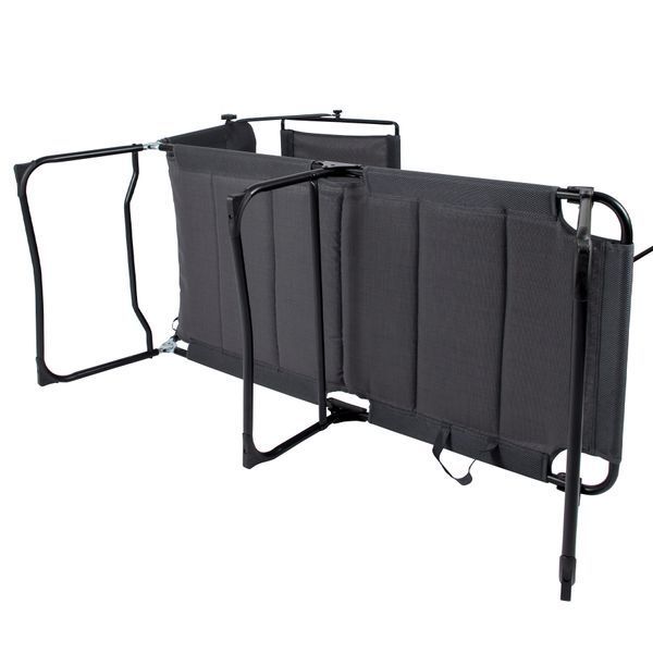 Ліжко розкладне Bo-Camp Sun Lounger With Sunscreen 5 Positions Grey (1304492) DAS303260 фото