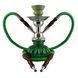 Кальян стеклянный Тыковка HUKA на 2 персони, H-22 см, Зеленый, хром DN18157 V77554497 фото 1