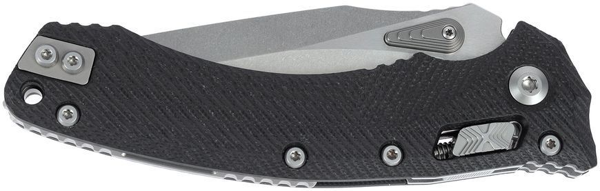 Нож Microtech Amphibian Stonewash Black 137RL-10FLGTBK 14090563 фото