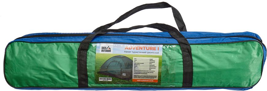 Палатка Skif Outdoor Adventure I. Размер 200x150 см. Green 3890081 фото