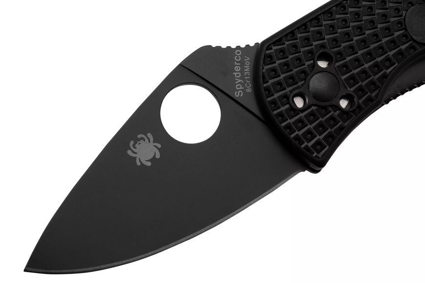 Нож Spyderco Ambitious Lightweight Black Blade FRN C148PBBK 871735 фото