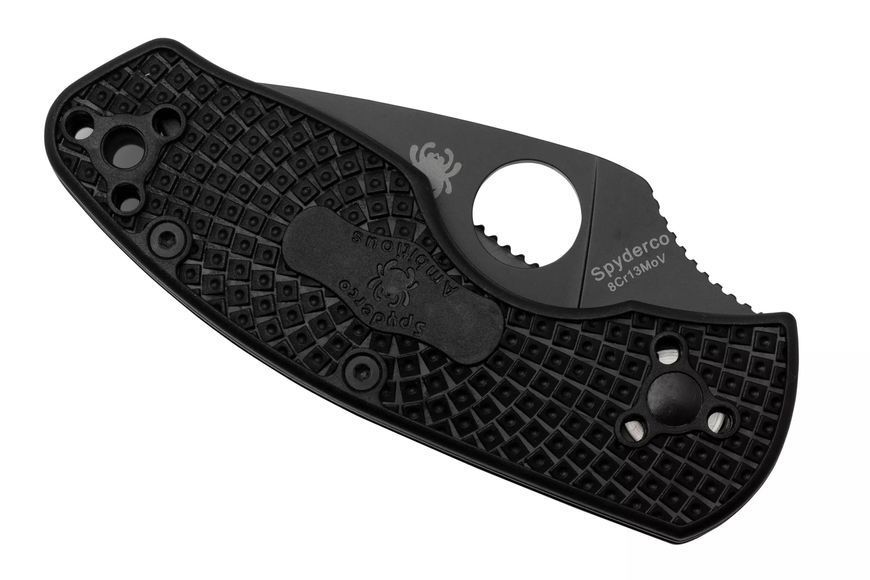 Нож Spyderco Ambitious Lightweight Black Blade FRN C148PBBK 871735 фото