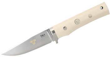 Нож Fallkniven Тк1 Tre Kronor 3G, слоновая кость, кожаные ножны TK1imL 4007156 фото