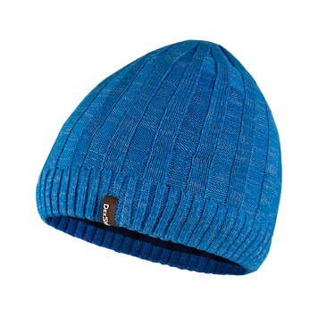 Водонепроницаемая шапка Dexshell Heathered Rib Knit Beanie, onesize (56-58 см), Голубой DH32405MAL 999990782 фото