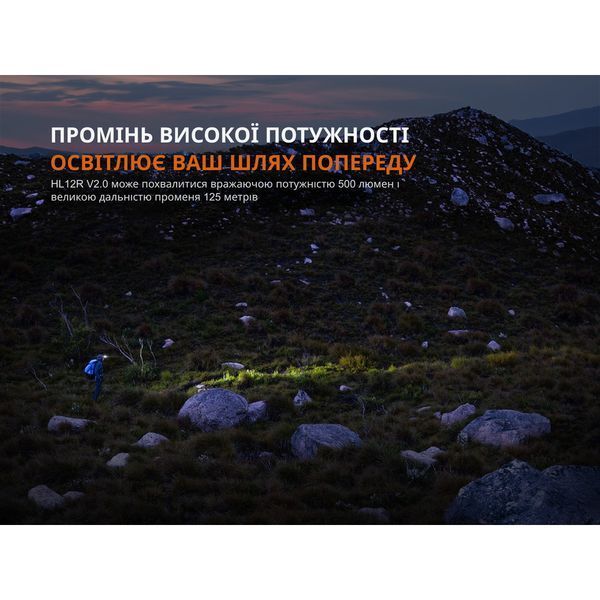 Фонарь налобный Fenix ​​HL12R V2.0 Фиолетовый HL12RV20P 100000228 фото