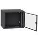 IPCOM 9U 600x450 Шафа телекомунікаційна двері скло (чорна) 99-00017725 фото 2