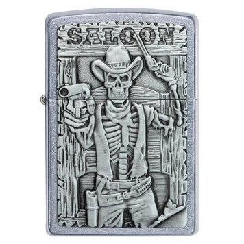 Запальничка Zippo 49298 Saloon Skull Emblem 77890082 фото