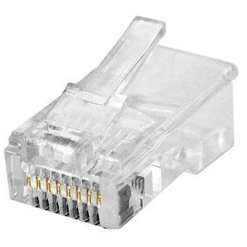 Tyco RJ-45 8P8C UTP Cat-5 (TCRJ45-UTP) Конектор (100 шт/уп.) Q100, Box 99-00016281 фото