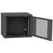 IPCOM 9U 600x600 Шафа телекомунікаційна двері перф (чорна) 99-00017726 фото 2