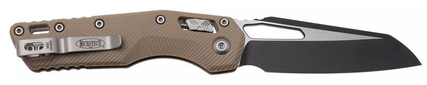 Ніж Microtech MSI Black Blade Fluted G-10 Tan 210-1FLGTBK 14090882 фото