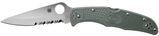 Ніж Spyderco Endura 4 Сірий Напівсеррейтор C10PSFG 870257 фото