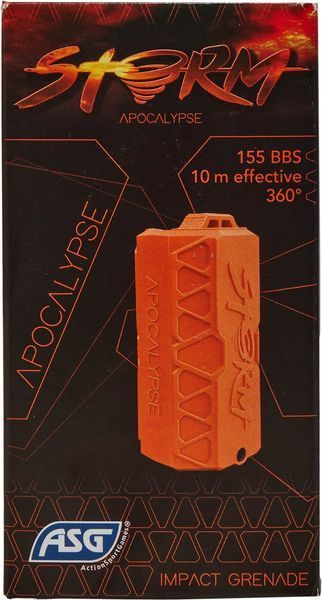 Граната страйкбольна ASG Storm Apocalypse Black 23704354 фото