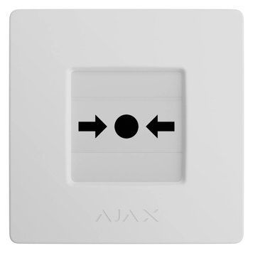 Ajax Manual Call Point (White) (8EU) ASP ручний бездротовий Сповіщувач 99-10034618 фото