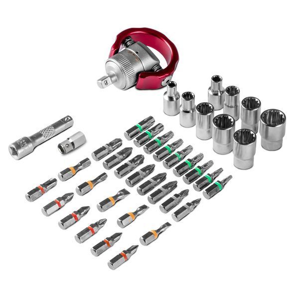 Отвертка с набором бит Trotec 40 pieces Bit and Socket Wrench Set (6200001005) DAS302815 фото