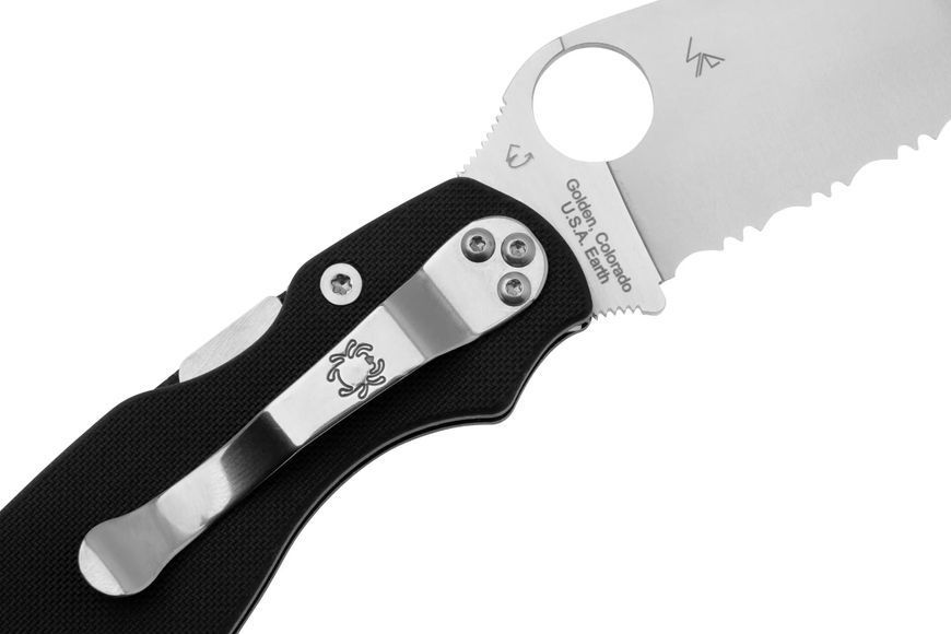 Ніж Spyderco Military 2 G-10 Серрейтор Black C36GS2 871697 фото