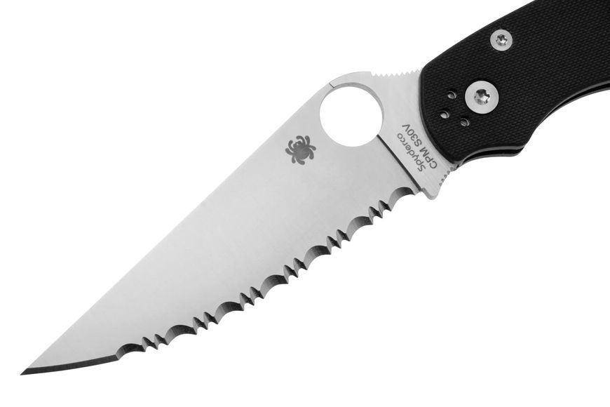 Ніж Spyderco Military 2 G-10 Серрейтор Black C36GS2 871697 фото