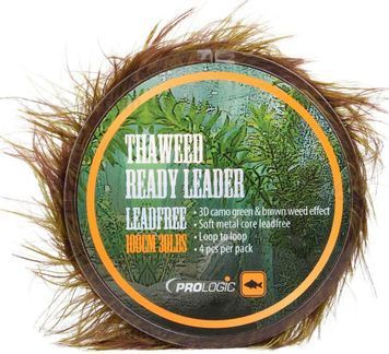Лідкор Prologic ThaWeed Ready Leader 100cm 40lb NL (4шт/уп) 18460586 фото