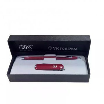 Подарунковий набір ніж Victorinox і CROSS Червоний 4.4401 V77554246 фото