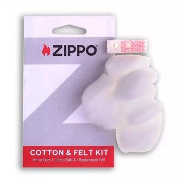 Ремкомплект Zippo 7 кульокі вата та фетрова заглушка 122112 V77552566 фото