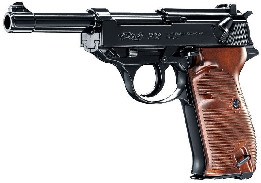 Пистолет пневматический Umarex Walther P38 Blowback калибр 4,5 мм ВВ 39860203 фото