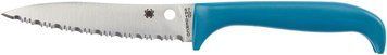 Ніж Spyderco Counter Puppy Blue Serrated Серрейтор K20SBL 871611 фото
