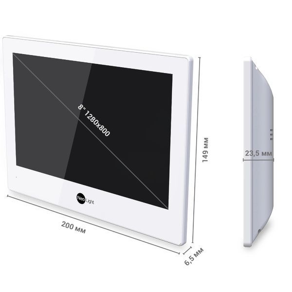 Neolight ALPHA Hybrid white Відеодомофон 99-00022883 фото