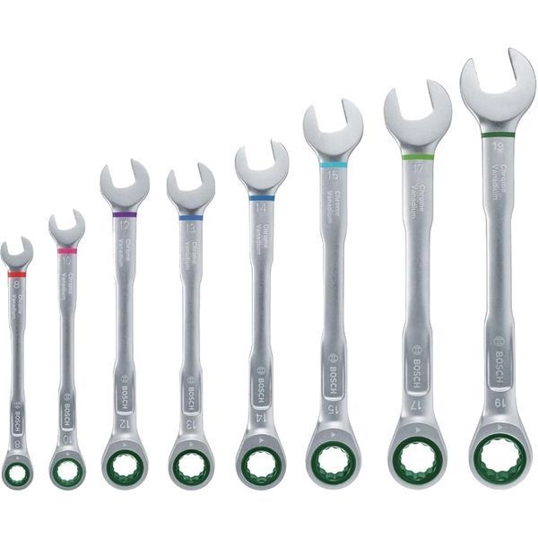 Bosch (1600A027PS) з тріскачкою 8 шт Набір ключів комбінованих 99-00023368 фото