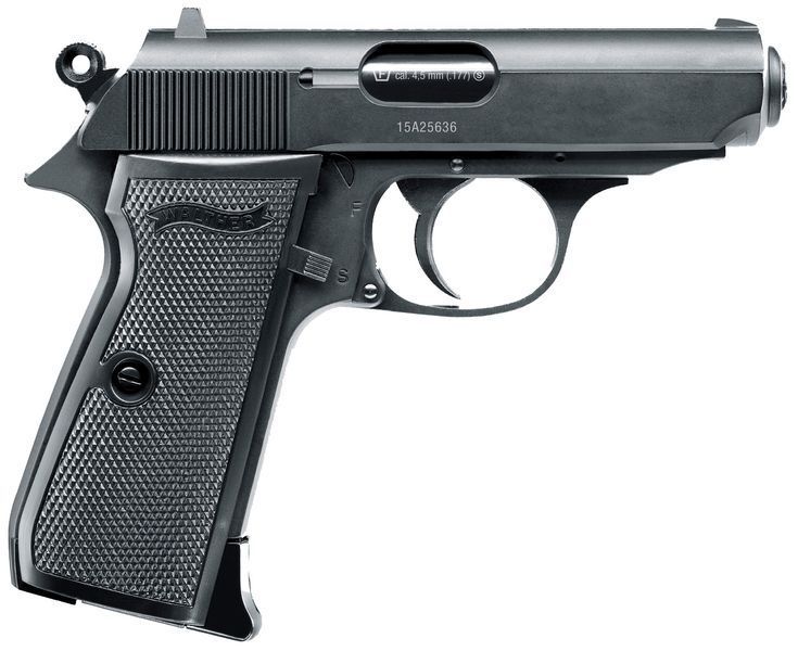 Пистолет пневматический Umarex Walther PPK/S Blowback калибр 4,5 мм ВВ 39860200 фото