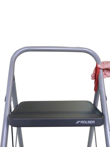 Драбина Rolser Taburete M/11 UNE 3 щаблі Antracita (MET004-1021) 928602 фото
