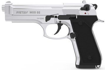 Пистолет стартовый Retay Mod 92 калибр 9 мм Nickel 11950322 фото