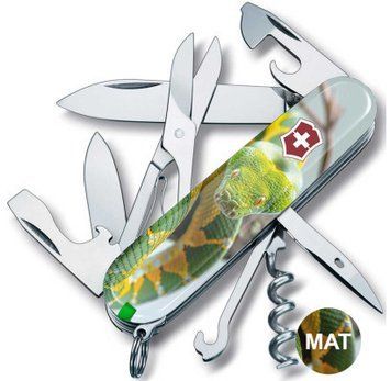 Швейцарський ніж Victorinox Swiss Army Climber Zodiac Зелена змія 1.3703.7_Z4270pk 4009115 фото