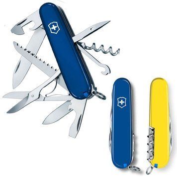 Швейцарський ніж Victorinox Swiss Army Huntsman Ukraine Ukraine синьо-Жовтий 1.3713.2.8 4008857 фото