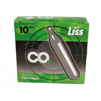 Баллон CO2 Liss 12g 10 шт/уп 17520068 фото