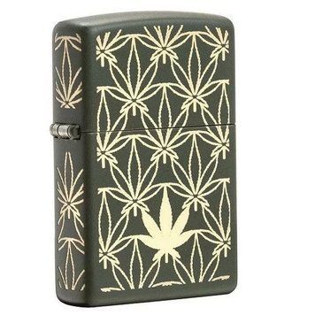 Запальничка Zippo 221 All Around Leat Design Laser Зелена 29589 V77550482 фото