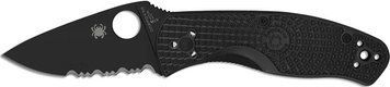 Ніж Spyderco Persistence FRN Black Blade Напівсеррейтор C136PSBBK 871520 фото