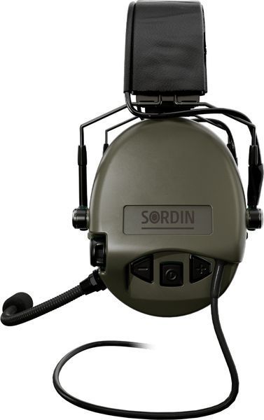 Активні навушники Sordin Supreme MIL CC Slim, Гарнітура (Верхній тримач) Green 74332-06-S 5010025 фото