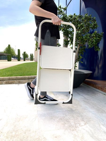 Драбина Rolser Taburete M/10 UNE 2 щаблі Blanco (MET003-1024) 931176 фото