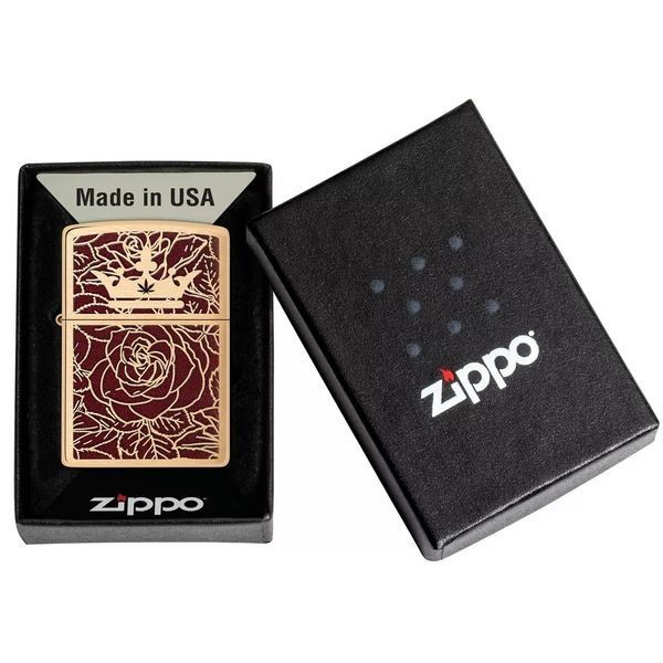 Запальничка Zippo Queen Of Bud Passionate Rose and Crown Design 47108 77890022 фото