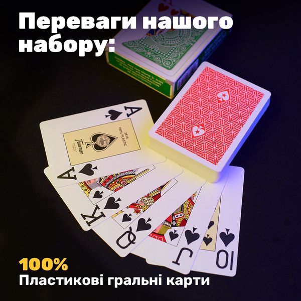 Покерний набір в дерев'яному кейсі на 500 фішок VC100188 фото