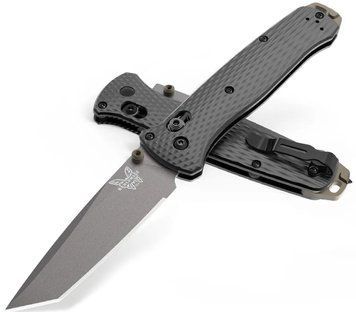 Ніж Benchmade Bailout Crater Black Blade Aluminium Сірий 537GY-03 4008904 фото