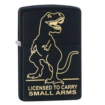Запальничка Zippo 218 Licensed to Carry Design Чорна 29629 V77550480 фото