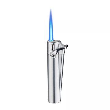 Зажигалка газовая турбо узкая Silver Match CARDIFF металл, Серебристый, бархатный мешочек 40674384SL V77554275 фото